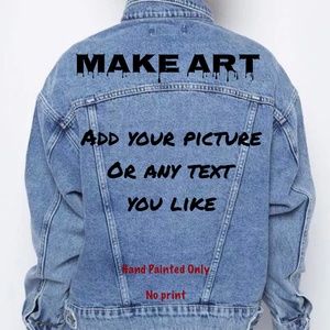 CUSTOM HAND PAINTED DENIM JACKET